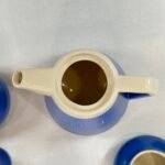 Vintage Devonmoor Blue Tea/Coffee Set - 6 Piece - Souvenir Ware - Flatford, Tintern Abbey