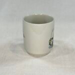 Title: Vintage Ceramic Child's Mug - Baby Duck Fishing Cartoon - Made in England - 1950s/60s