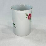 Christineholm Porcelain Rose Mug - Pink Roses & Gold Edging - Elegant Floral Design