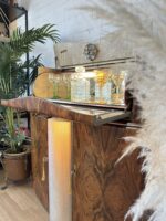 Art Deco Burl Wood Cocktail Cabinet, Vintage 1930s Drinks Cabinet, Home Bar Furniture, Statement Storage, Light Up, Walnut