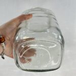 Vintage Tuck Shop Sweet Jar - Large Glass Jar with Lid - Retro Candy Storage - Made in England