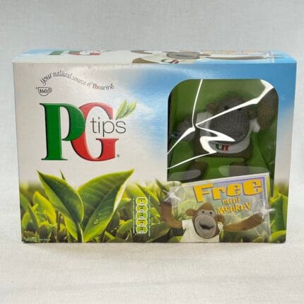 PG Tips Monkey Toy Box - 2008 Collectable - Free Mini Monkey with Sucker Hands