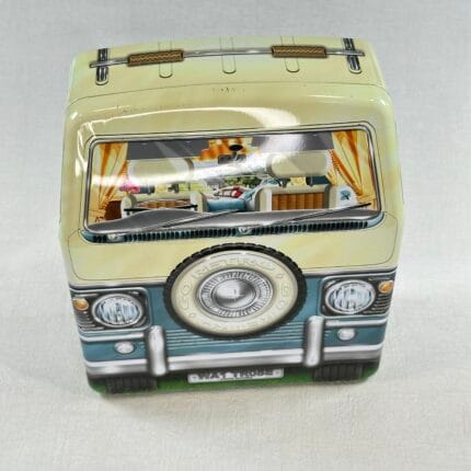 Retro Camper Van Tin - Waitrose Christmas Mini Jaffa Cakes - Collectable Storage