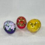 3 Vintage Metal Easter Eggs, Floral & Daffodil Designs, Toni Hayden & Bronnley, Reusable Egg Hunt, Collectible Tins