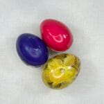 3 Vintage Metal Easter Eggs, Floral & Daffodil Designs, Toni Hayden & Bronnley, Reusable Egg Hunt, Collectible Tins