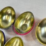 3 Vintage Metal Easter Eggs, Floral & Daffodil Designs, Toni Hayden & Bronnley, Reusable Egg Hunt, Collectible Tins