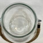 Large Glass Candle Lantern Rope Handle Hurricane Lantern Clear Glass 26.5cm
