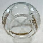 Large Glass Candle Lantern Rope Handle Hurricane Lantern Clear Glass 26.5cm