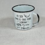 Enamel Mug Chilli Design | Mexican Mug | Camping Mug | BBQ Mug | 8.