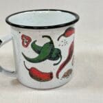 Enamel Mug Chilli Design | Mexican Mug | Camping Mug | BBQ Mug | 8.