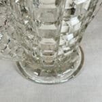 Vintage Crystal Glass Vase | Art Deco Style | Grape Handles | 1950s