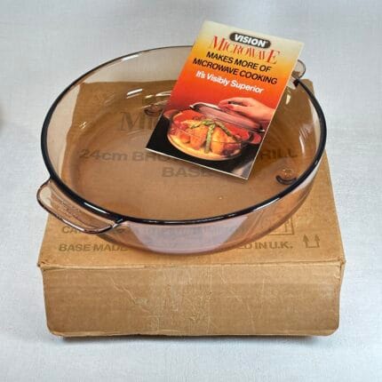 Vintage Vision Corning Microwave Browner | 24cm Grill Dish | Original Box