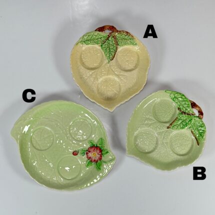 Carlton Ware Condiment Tray, Leaf/Rose Design, Vintage