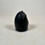 Vintage Fat Cat Resin Figure, Black Tabby Kitty Collectible, 1990s Y2K, Roley Poley Cat, Paperweight