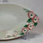 Vintage Maling Lustreware Oval Dish, Apple Blossom Floral Design, 1950s Trinket Dish, Serving Bowl, Iridescent Lustreware