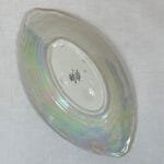 Vintage Maling Lustreware Oval Dish, Apple Blossom Floral Design, 1950s Trinket Dish, Serving Bowl, Iridescent Lustreware