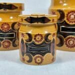 Rare Vintage Portmeirion Samarkand Storage Jar, 1960s, Susan Williams-Ellis Design, Amber Glaze, Collectable Portmeirion Pottery