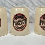 3 Bishops Finger 50th Anniversary Beer Mugs, 0.5L