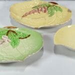 Vintage Carlton Ware Leaf Dishes, Set of 3, Foxglove/Apple