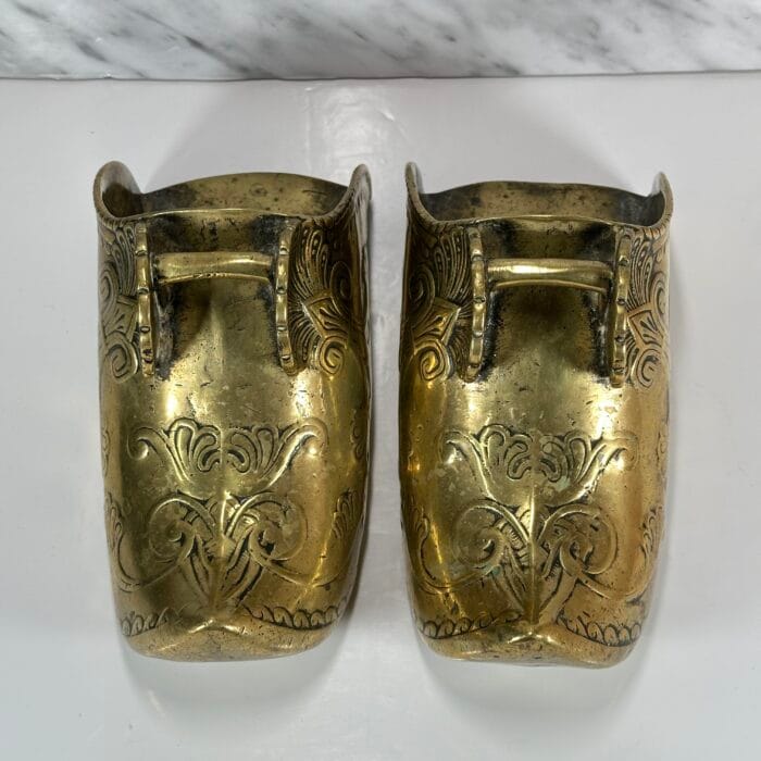 Antique Spanish Colonial Brass Stirrups, Conquistador Style, Horse Riding
