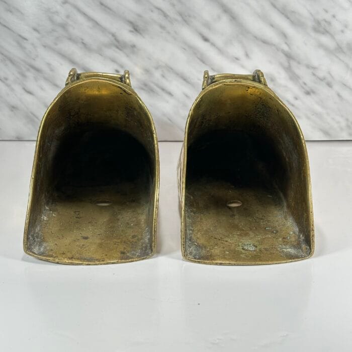 Antique Spanish Colonial Brass Stirrups, Conquistador Style, Horse Riding