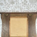 Arts & Crafts Wall Hanging Pipe Rack, Brass Smoker Plate