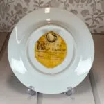 Vintage Chokin Art Plate - 24K Gold Rim - Hummingbird & Iris - Japan