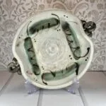 Caroline Bousfield Gregory Studio Pottery Bowl - Hand Thrown Stoneware - Rope Handles