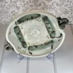 Caroline Bousfield Gregory Studio Pottery Bowl - Hand Thrown Stoneware - Rope Handles