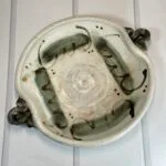 Caroline Bousfield Gregory Studio Pottery Bowl - Hand Thrown Stoneware - Rope Handles