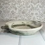 Caroline Bousfield Gregory Studio Pottery Bowl - Hand Thrown Stoneware - Rope Handles