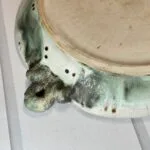 Caroline Bousfield Gregory Studio Pottery Bowl - Hand Thrown Stoneware - Rope Handles