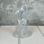 Vintage Cristal D'Arques Dolphin Collectable 24% Lead Crystal Sculpture