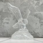 Vintage Cristal D'Arques Bald Eagle Crystal Figurine Collectable 24% Lead