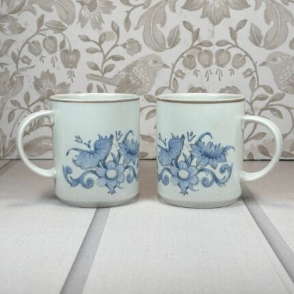 Vintage Royal Doulton Inspiration Mugs (2) 1975 Lambethware England Tea Coffee