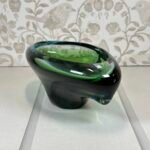 Stunning Czech Skrdlovice Blue & Green Glass Bowl Jan Beránek 1959 #59106