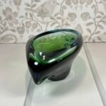 Stunning Czech Skrdlovice Blue & Green Glass Bowl Jan Beránek 1959 #59106