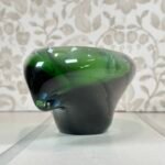 Stunning Czech Skrdlovice Blue & Green Glass Bowl Jan Beránek 1959 #59106