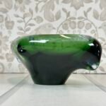 Stunning Czech Skrdlovice Blue & Green Glass Bowl Jan Beránek 1959 #59106