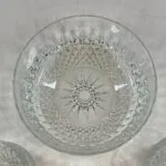 Vintage Arcoroc Glass Bowl Set - Starburst Diamond Pattern - Serving & Salad Bowls - France
