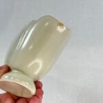 Vintage Dartmouth Devon Pottery Cream Mantel Vase / Planter - 93C