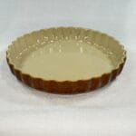 Vintage Stoneware Fluted Flan Dish - Quiche & Tart Baking - Rustic Kitchen