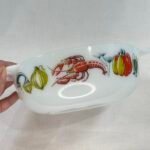 Vintage JAJ Pyrex Lobster Serving Dish/Casserole - Easy Grip Handles - 1960s