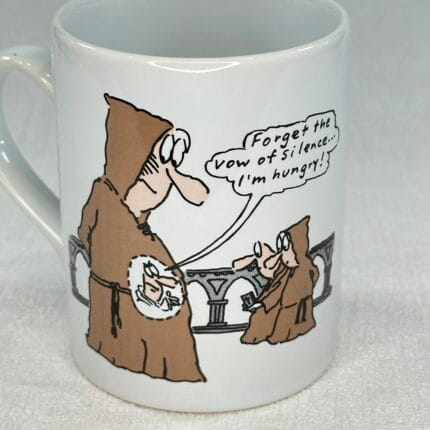 Vintage Batchelors Cup A Soup Mug - Vow of Silence Monk Design - Coloroll England