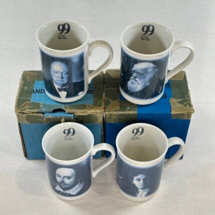 Co-op Millennium Mug Set - Famous Brits - Bone China - Unused - Original Boxes