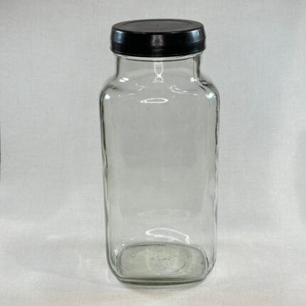 Vintage Tuck Shop Sweet Jar - Large Glass Jar with Lid - Retro Candy Storage - Made in England
