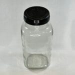 Vintage Tuck Shop Sweet Jar - Large Glass Jar with Lid - Retro Candy Storage - Made in England