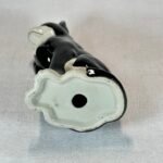 Ceramic Black & White Cat Ornament, Hand-Painted