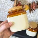 Pair Retro Vintage Stoneware Storage Jars w/ Cork Lids, 1980s/90s, Rustic Kitchen