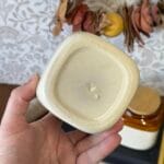 Pair Retro Vintage Stoneware Storage Jars w/ Cork Lids, 1980s/90s, Rustic Kitchen
